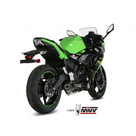 ligne complète d'Echappement MIVV OVAL KAWASAKI Z650 NINJA 650