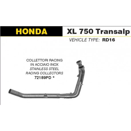 Collecteur d'Echappement racing ARROW HONDA XL 750 TRANSALP
