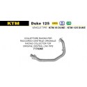 collecteur racing pour raccord central d'origine d'Echappement ARROW KTM 125 DUKE