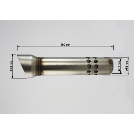 DB Killer Universel diamètre 49mm longueur 200mm