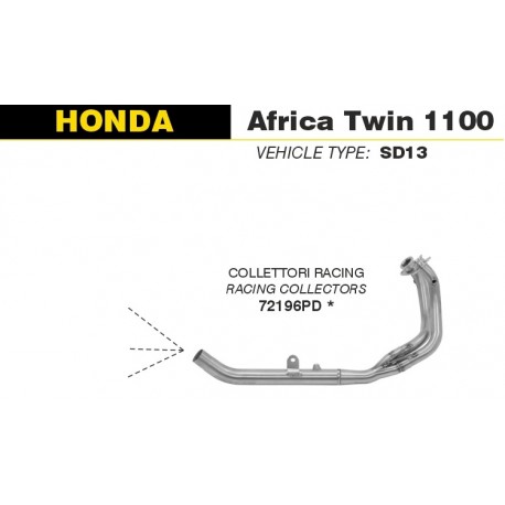 Collecteur racing ARROW HONDA CRF 1100 L AFRICA TWIN 2024