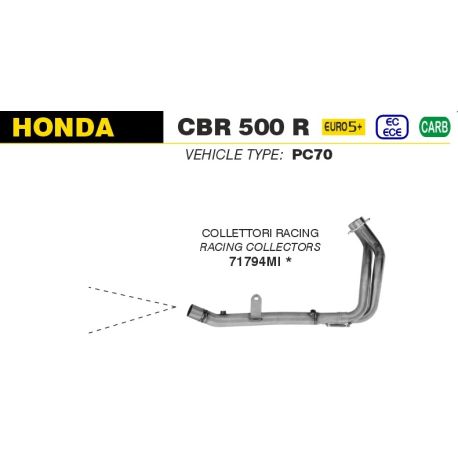collecteur pot d'échappement racing ARROW HONDA CBR 500 R 2024-2025