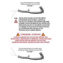 Collecteur racing pot d'Echappement ARROW BMW R1300R R1300RS 2025