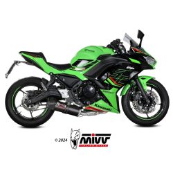 Ligne complète pot d'Echappement MIVV OVAL KAWASAKI NINJA 650 Z650 2024-2026