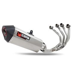 Ligne complète pot d'Echappement SCORPION SERKET PARALLEL KAWASAKI ZX-25R NINJA 250 2020-2022