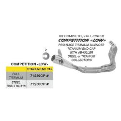 Ligne complète pot d'échappement compétition low ARROW BMW M1000RR 2025-2026