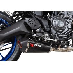 ligne complète pot d'Echappement SCORPION SERKET TAPER YAMAHA MT-07 2024-2026