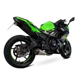 ligne complète pot d'Echappement SCORPION SERKET TAPER KAWASAKI 650 NINJA 2017-2022