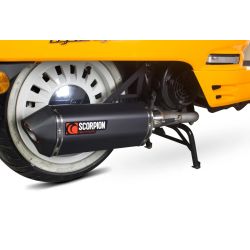 Ligne complète pot d'Echappement SCORPION SERKET PARALLEL PEUGEOT DJANGO 125 DJANGO 150 2017-2018