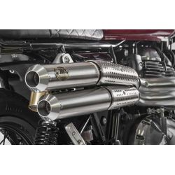 Ligne pot d'Echappement Zard AMERICAN FLAT TRACK ROYAL ENFIELD Continental GT 650 Interceptor 650 2019-2023