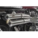 Ligne d'Echappement Zard AMERICAN FLAT TRACK ROYAL ENFIELD Continental GT 650 Interceptor 650 2019-2023