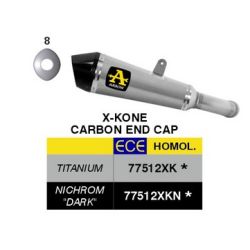 Pot d'Echappement ARROW X-KONE KTM 990 RC-R 2026
