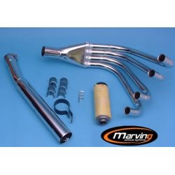 Pot d'échappement MARVING 4 en 1 KAWASAKI Z650 B/C/D à partir de 1976 Z650F 1979-1983