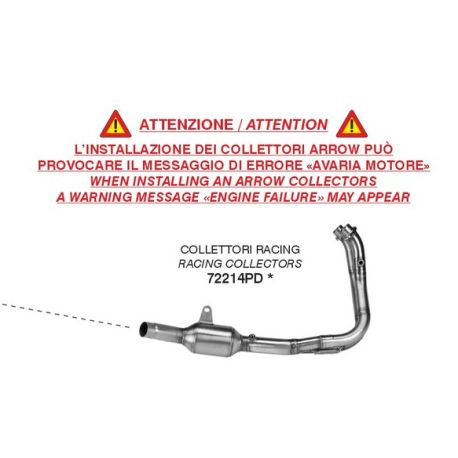 Collecteur racing d'Echappement ARROW CF MOTO MT 700 ADVENTURE 2025-2026