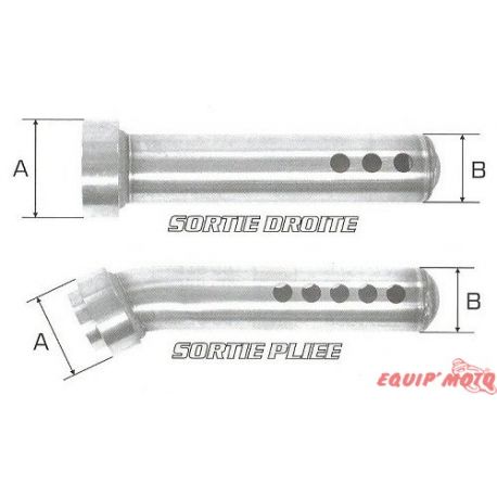 DB KILLER echappements ARROW PLIEE A 56mm B 42,4mm