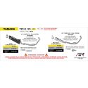 Ligne complète pot d'échappement racing ARROW ICON YAMAHA MT 125 YZF-R 125 2025-2026