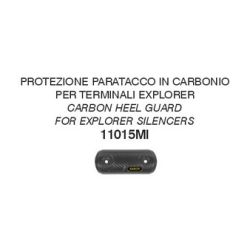 Pare-chaleur carbone pot d'échappement ARROW EXPLORER KAWASAKI KLE 500